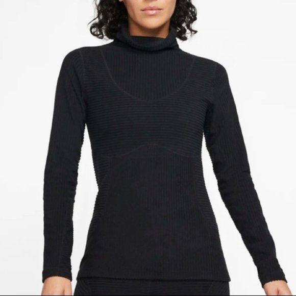 Nike Pro Hyperwarm Long Sleeve Turtleneck Top NWT - Picture 2 of 11